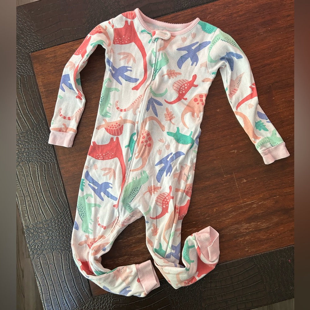 Feet-less zip up pajamas.